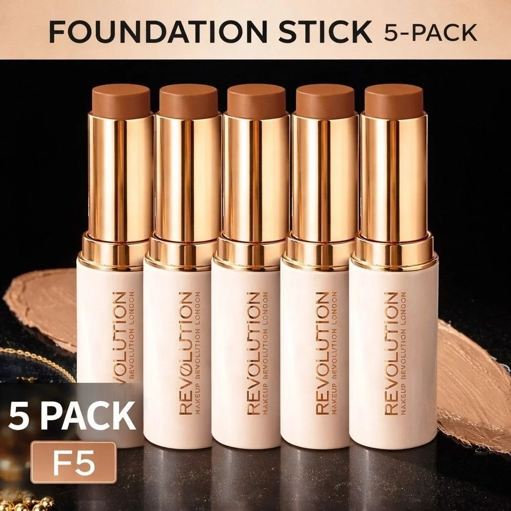 5-Pack, F5 | Makeup Revolution Fast Base Stick Foundation